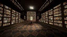 St Catherine Library 3denvironment, baked-lighting, webvr, baked-textures