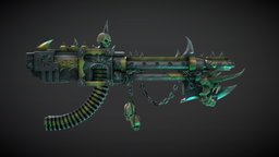 Bloodthirsty Reaper warhammer, wh40k, chaos, warhammer40000, substancepainter, substance, warhammer-4