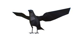 Animated Crow Lowpoly Art Style symbol, bird, birds, nest, prop, polygonal, wings, crow, rook, beautiful, feathers, mythological, beak, scavenger, sparrow, corvus, lowpolyart, triangular, multicolor, chopped, bhutan, polygonart, corax, magpie, intellect, principality, polygonalart, forerunner, 3d, lowpoly, animation, animated, of, gold, plumage, triangularstyle, valash