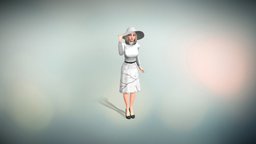 Modular Character Example 2 toon, woman, character, female, stylized, modular