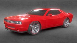 Dodge challenger 2008 muscle car transportation, cars, gamedesign, musclecar, gamedevelopment, blender-3d, blender3dmodel, classic-car, futuristic-vehicle, musclecars, b3d-blender-blender3d, classiccars, americancars, noai