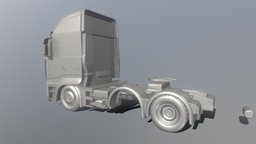Truck  3-AXIS 6x4 (4k-Texture-Test Bake) (Wip-4) truck, high-poly, normalmap, wip, lkw, lastwagen, vis-all-3d, 3dhaupt, software-service-john-gmbh, blender28, low-poly, texture, sattelzug, 3-axis-6x4