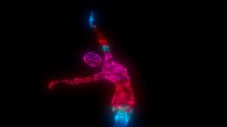 Ballet Girl Illusion dance, star, woman, glow, rotation, dancer, dark, black, 3december2020, 3december2020-optical-illusions