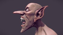 Pulp Vampire Bust vintage, vampire, classic, head, nosferatu, pulp, bust, stylized, horror