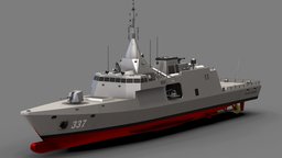 KRI Gajah Mada 337 (Gowind Frigate) egypt, naval, indonesia, tni, kd, malaysia, kri, skethfab, kapal, sketchup, 3d, military, ship, gajah_mada, mesir, maharaja_lela, ens_el_fateh, gowind