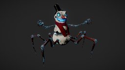 Snowman snowman, winter, spider, snow, mob, christmas, boss, charac, inverno, substancepainter, maya, game, man, zbrush, halloween