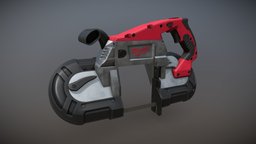Bandsaw saw, tools, photorealistic, elder, realistic, tool, handtool, powertool, highresolution, gary, handtools, garyelder, bandsaw, milwaukee, substancepainter, substance, gameasset, gameready, mulderach