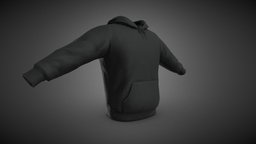 Black Winter Hoodie body, one, people, figure, fashion, logo, sweater, casual, men, cotton, hoodie, sweatshirt, wear, apparel, mockups, character, design, man, clothing