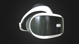 Playstation VR virtual, computer, device, games, playing, 360, console, reality, smart, playstation, sony, electronic, obj, vr, fbx, max, maya, 3d, mobile, c4d