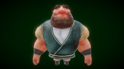 Muscle man fananees egypt, people, child, classic, mbc, ramadan, character, girl, cartoon, blender, art, characters, animation, 3dmodel, male, rigged, lwopoly, fananees, fananeesramadan, fananees2023, ranadanfigurines