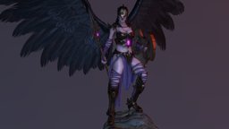Dark Valkyrie sculpt, valkyrie, nordic, substancepainter, substance, fantasy, sculpture, noai