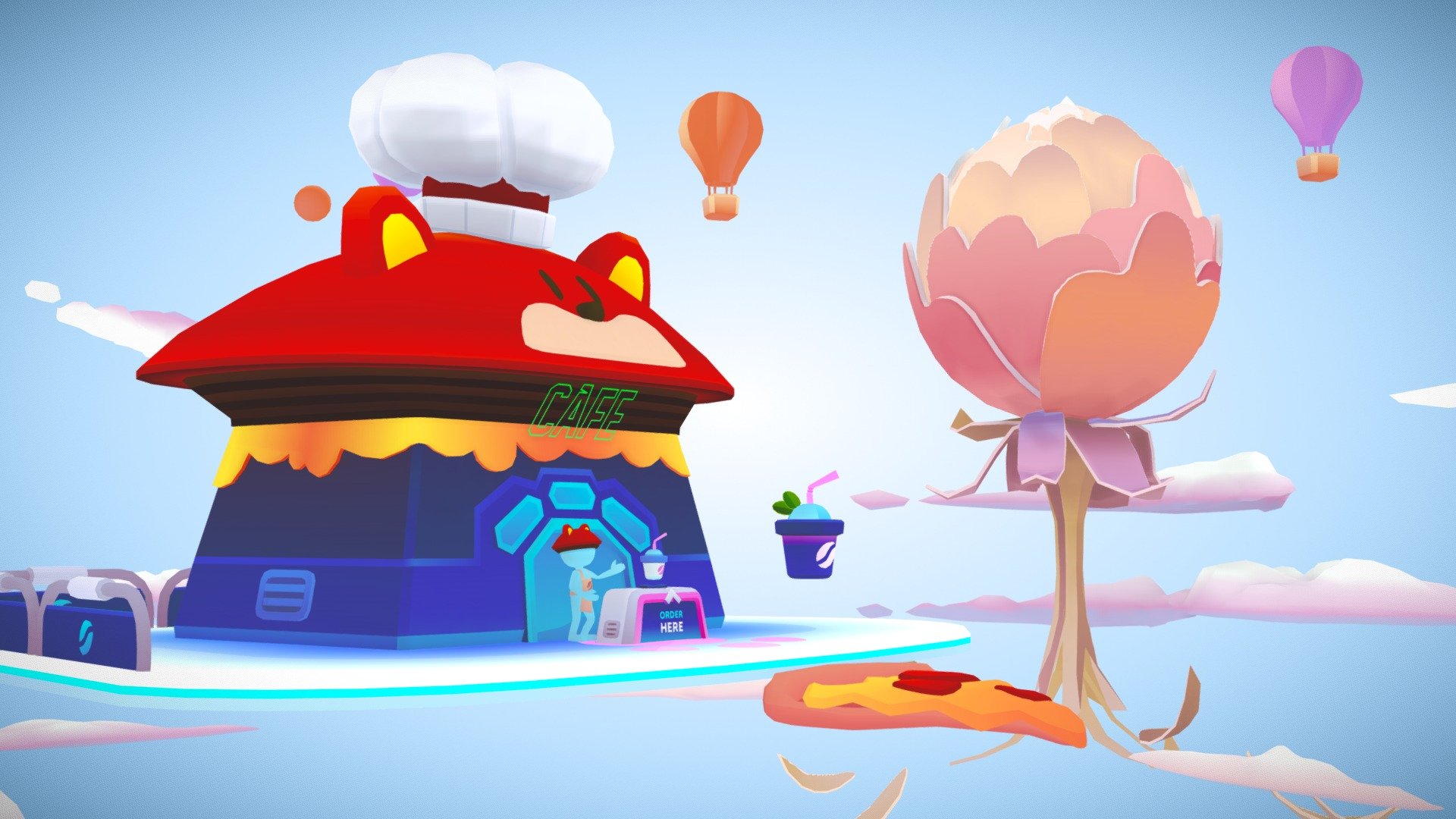 Stylized metaverse scene (Animated)
If you want similar scenes pleaseo contact me on my email : haykel.shaba.designer@gmail.com

Done on blender :
House + Lotus flower + flying objects - Stylized metaverse scene - Buy Royalty Free 3D model by haykel-shaba (@haykel1993) 3d model