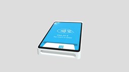 Square Mobile Checkout Terminal with 4K Textures square, shopping, store, merchant, retail, vendor, visa, payment, seller, mastercard, shop, card-reader