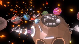 Simple Space Pack planet, moon, flying, mars, clouds, outside, sun, stars, wars, galaxy, star, the, saucer, game, technology, space, spacelowpoly