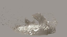 A Tempest At The Sea storm, paint, natural, ocean, fluid, splash, beer, water, juice, waves, liquid, swirl, sea