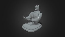 Batman Controller stand_3d print ready storage, stand, shelf, printing, batman, gaming, desk, accessories, sla, display, gift, gamer, setup, decor, controller, print, peripherals, fdm, heroic, merchandise, game, 3d, model, design, video, gear, character-inspired, superhero-inspired