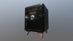 Safest Safe of em all! baking, safe, furniture, 1920, substancesubstancepainter, substancepainter, maya, lowpoly, noai