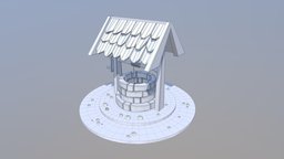 190416 Cartoon Well well, modeling, 3d, maya2018
