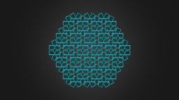 pia_086_003 spain, b3d, geometric, pattern, arabic, sevilla, alcazar, blender