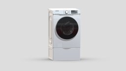 Samsung WF6300 4.5 cu.ft.Smart Front Load Washer room, gas, mount, household, wash, washer, range, dishwasher, smart, electronics, microwave, cooker, dryer, vacuum, appliance, hood, samsung, realistic, kitchen, refrigerator, induction, pressure, cooktop, 3d, design, house, concept, robot, electric, wall