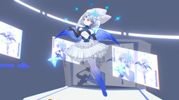 VRM/VRChat model : 嘉甘图雅 Gargantua vrchat, vtuber, vroid, vrm, vtuber-commission
