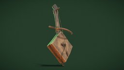 Masinqo (ማሲንቆ) cultural, traditional, blender3dmodel, musical-instrument, ethiopian, substancepainter, habesha, masinqo