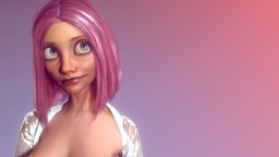 ❤︎ cute, heart, , baked, woman, girl, lowpoly