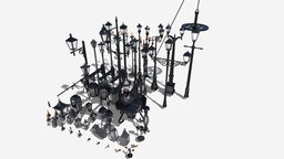 Lights lantern, victorian, lights, storm, stick, medieval, candle, candlestick, chandelier, streetlight, overhead, lighting, street, light