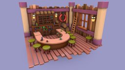 Bar / Бар bar, room, substancepainter, blender3d