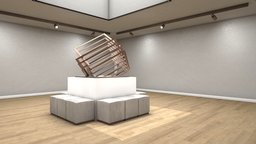 Room001 room, baking, vr, ar, museum, artistic, artist, web, showroom, ue4, metaverse, unity, architecture, 3d, lowpoly