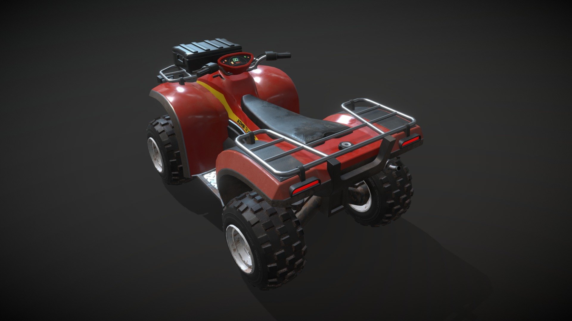 ATV dirt bike for trails and exploration - ATV Dirt Bike - Buy Royalty Free 3D model by PolySquid (@PolySquid_Studios) 3d model