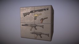 Gun Panel panel, mossberg, m1911, substance-designer, pbrtexture, desert-eagle, materials-and-textures, weapons, scorpion-evo