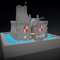 Castles castle, vray, cartoon, 3ds