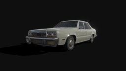 80s Generic midsize sedan ford, sedan, transport, generic, ltd, mercury, low-poly-model, automotivedesign, genericvehicle, low-poly, lowpoly, car, foxbody
