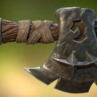 Axe blender-3d, substance-painter