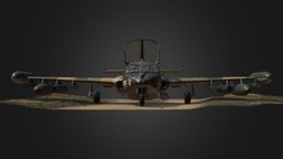 Cessna A-37 Dragonfly 3D model dragonfly, cessna, a-37, a37-b
