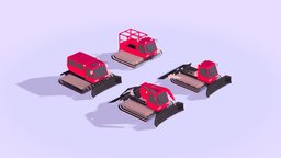 Cartoon Low Poly Snowcat Pack vehicles, toon, winter, toy, set, snow, pack, ski, resort, motion, snowboard, isometric, bundle, game-ready, slope, winter-sport, olimpic, snowcat, ratrack, low-poly, cartoon, asset, game, vehicle, lowpoly, gameart, design, car, cinema4d, c4d