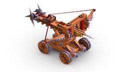 Handpaint Cartoon Medieval Ballista Siege Weapon wheel, trap, arrow, rpg, wooden, toon, style, spear, handpaint, medieval, shoot, historical, equipment, machinegun, siege, rolling, catapult, metal, tank, machine, ballista, lance, balista, military-history, necturus, siegeweapon, military-vehicle, siegemachine, mantlet, military-equipment, trebushet, military-gear, weapon, handpainted, low-poly, cartoon, texture, lowpoly, military, "war", "armor-piercing", "siege-weapon"