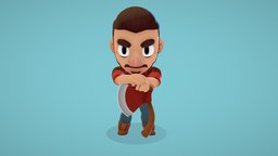 Lumberjack challenge, brawler, lumberjack, phothoshop, cartoon, lowpoly, maya2018, axe, characterdesign, brawlstars
