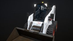 Construction Bobcat Tractor Loader vehicles, baking, games, trailer, interactive, bobcat, loader, freelance, freelancer, automotive, physics, tractor, props, realism, substance3d, drivable, maya, modeling, texturing, asset, art, hardsurface, car, digital, animated, construction, industrial