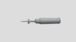Modern Tank Shell shell, ammo, tank, ammunition, nato, apfsds, military, rh120