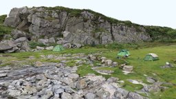 Isle of mull beach 2 grass, camping, rocks, vr, beach, tents, secluded, isle-of-mull-beach-2