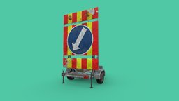 Trailer Traffic Sign truck, trailer, traffic, road, sign, signal, trailers, traffic-light, traffic-sign, car