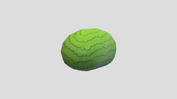Cartoon Bush 001 tree, green, plant, forest, toon, garden, exterior, prop, shrub, sphere, park, leaf, foliage, nature, bush, hedge, cartoon, low, ball
