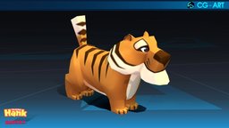 Tiger tiger, gameready, talking-hank