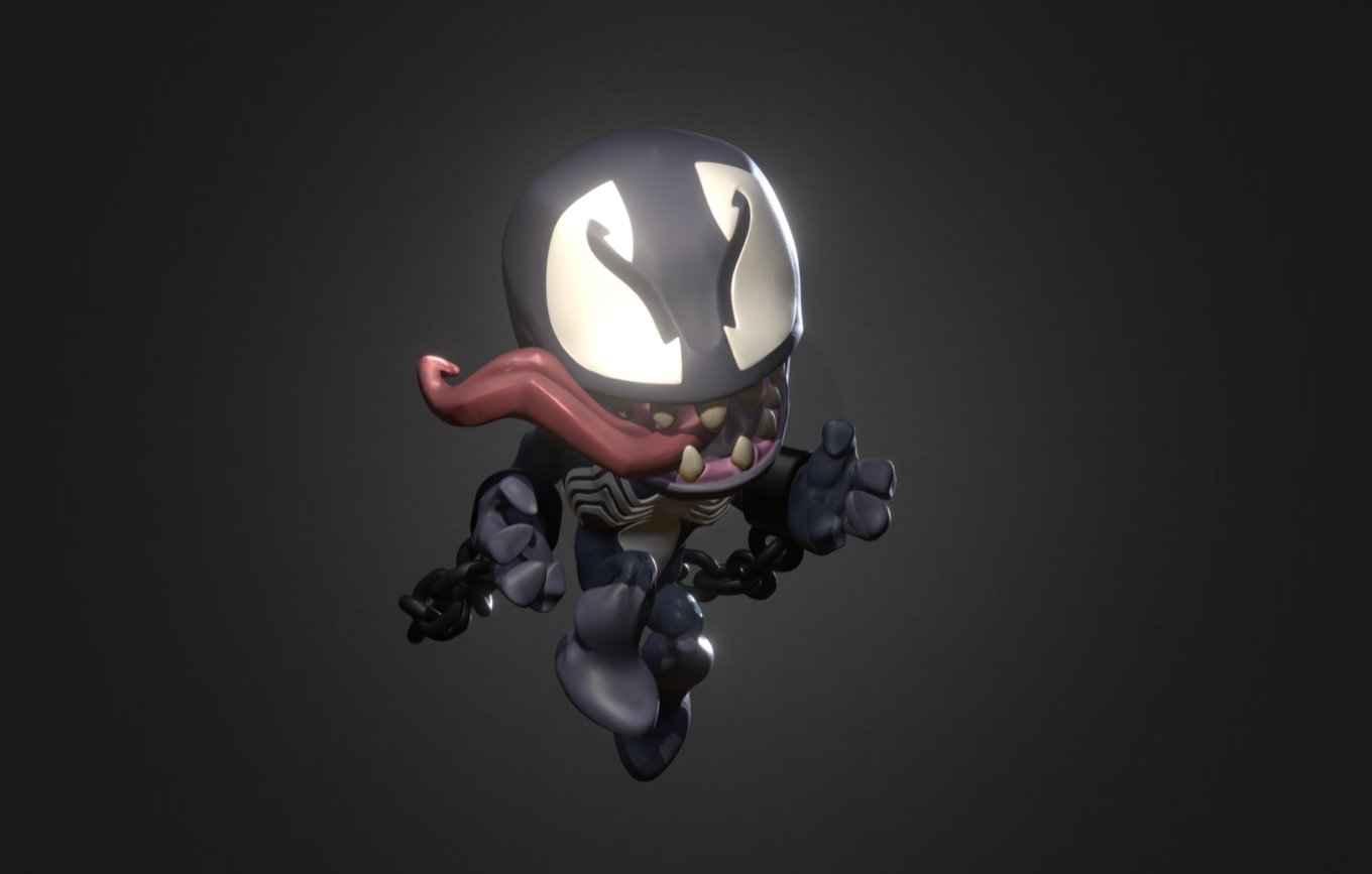 Venom Chibi - 3D model by Vituk9 3d model