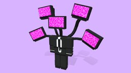 Skibidi Toilet Tvman Multiple- Minecraft cameraman, tvman, blockbench, minecraft, skibiditoilet, skibidi_toliet