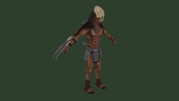 Feral Predator fanart, b3d, predator, prey, handpainted, low-poly, feralpredator