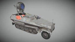 Sd.Kfz.251/20 (Uhu) vehicles, german, hard, surface, realism, 251, halftrack, sonderkraftfahrzeug, game, 3d, digital