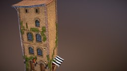 Italian Hostel dae, italy, cityscene, sangimignano, hostel, 3dsmax, 3dsmaxpublisher, shop